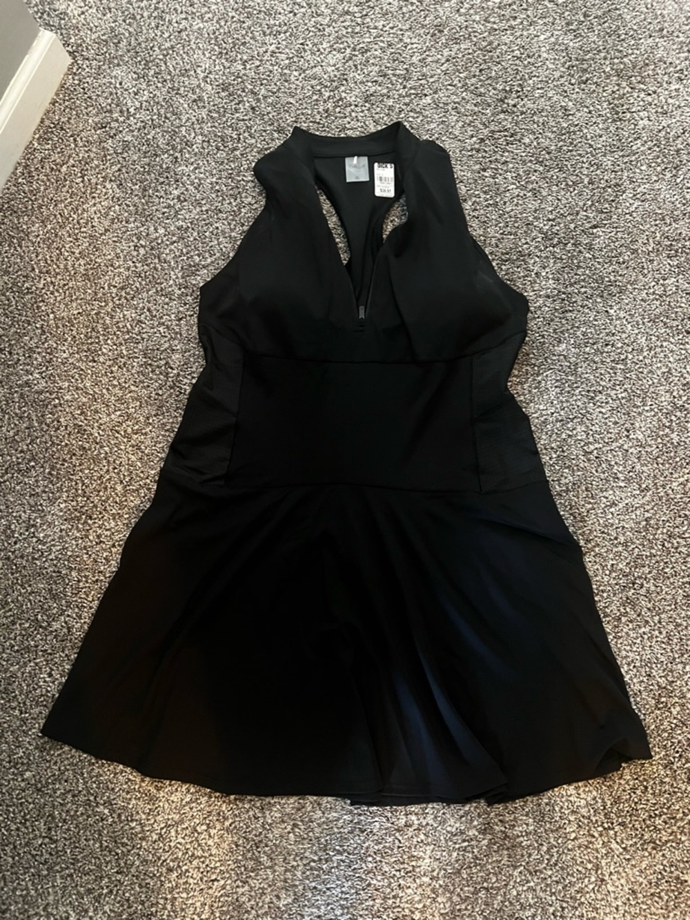 CALIA by Carrie Underwood Black Active Dress with Front Zip